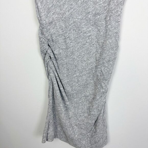 MONROW | REVOLVE Gray Split Sleeve Shirred Mini Dress NEW Women’s Size X-Small - Picture 5 of 10